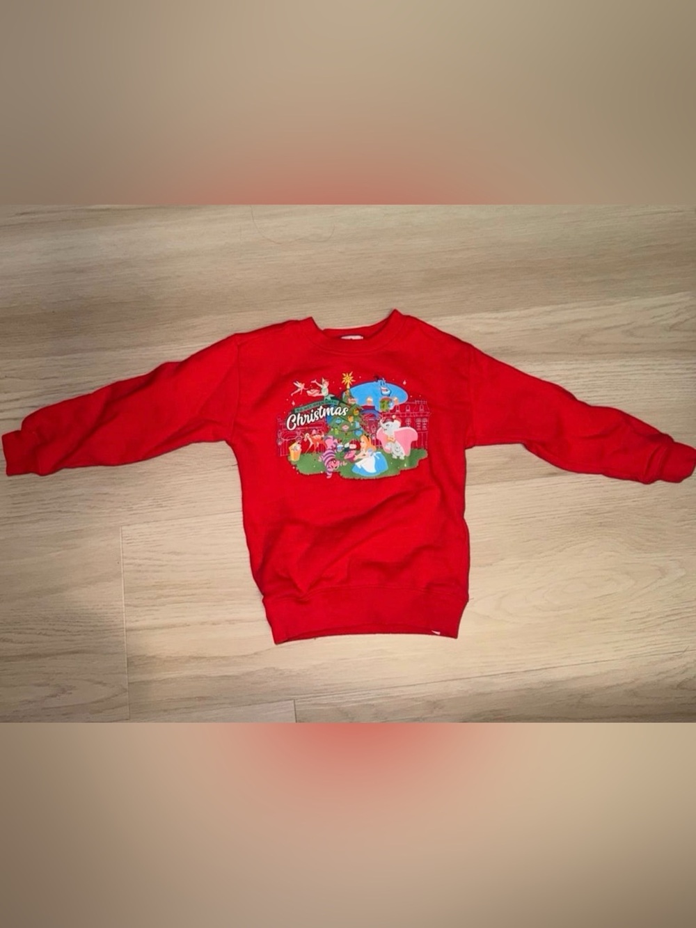 Disney Park Kids Christmas Sweatshirt – Size 4/4T – Holiday Graphic
